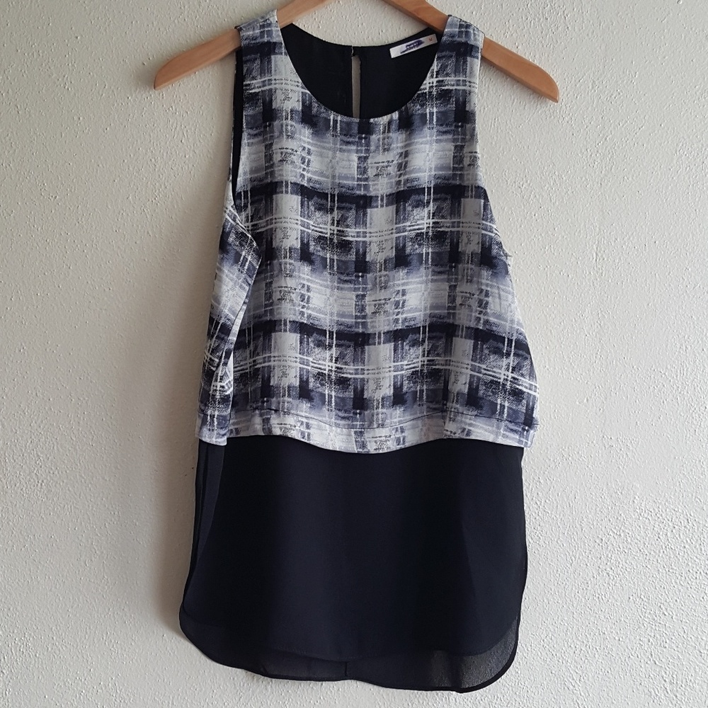 Lelis (Le Lis) 2 Layer Chiffon Tank Top
